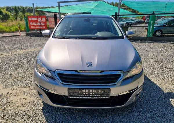 Peugeot 308 cena 36500 przebieg: 164000, rok produkcji 2015 z Głubczyce małe 301